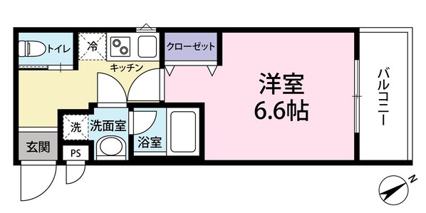 Viale赤迫の物件間取画像